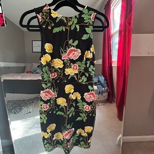 Black Floral mini dress